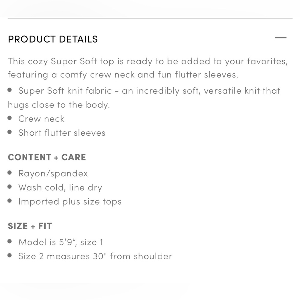 Torrid Flutter Sleeve Top - Picture 4 of 7